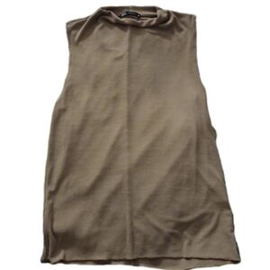 Zara Taupe Sleeveless Tank Top